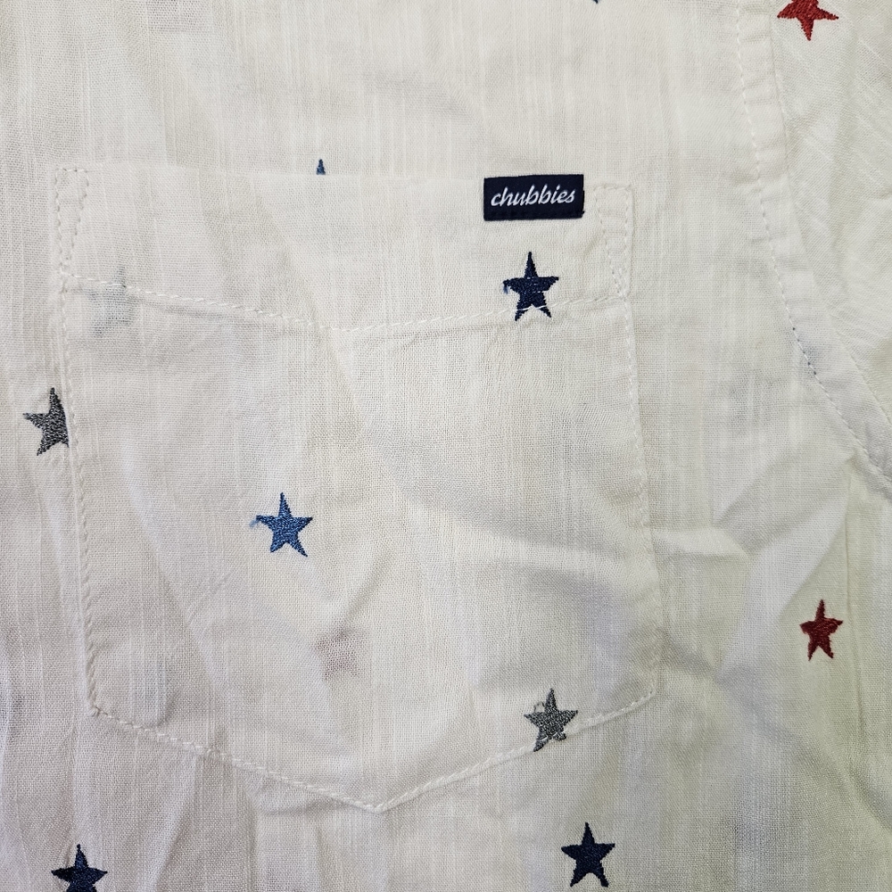 Chubbies The All Stars No Stripes Resort Weave Friday Shirt Men's Size XXLarge - Picture 3 of 9